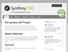 Tablet Screenshot of cmf.symfony.com